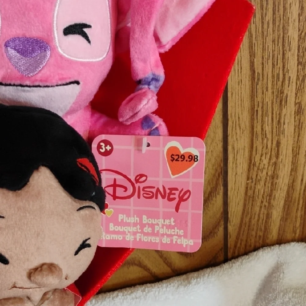 Disney Plush Bouquet with Stitch and Friends - Red, Blue, Pink, Yellow - Picture 2 of 4